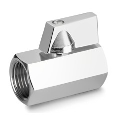 Robinet sferic 1/2 inch, Mini robinet alama cromata