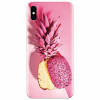 Husa silicon pentru Apple Iphone XS Max, Pink Pineapple
