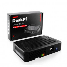 Carcasa DeskPi Lite pentru Raspberry Pi 4 Model B cu placa de expansiune GPIO si ventilator PWM