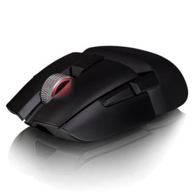 Mouse gaming wireless si bluetooth Thermaltake Premium Argent M5 iluminare RGB negru foto