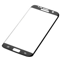 Folie sticla 3D curbata, Full screen, Samsung S7 Edge, Negru