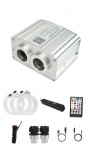 Kit Fibra Optica Plafon Instelat Auto 900 Fire cu efect TWINKLE si Kit 10 Comete inclus 0.75mm si 3M lungime RGBW cu Control din Aplicatie Telefon si
