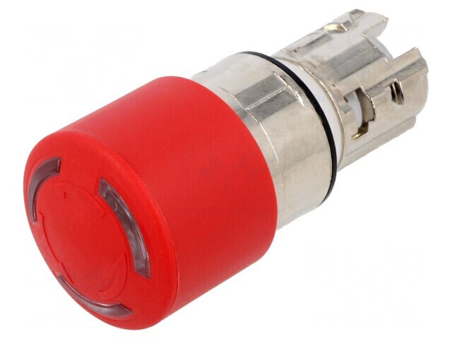 Comutator de Siguranță 22mm Roșu Cap Ciupercă 2 Puncte