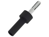 Conector banană 4mm negru, placat nichel, izolat - ELECTRO-PJP