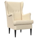 vidaXL fotoliu Crem țesătură 42029888