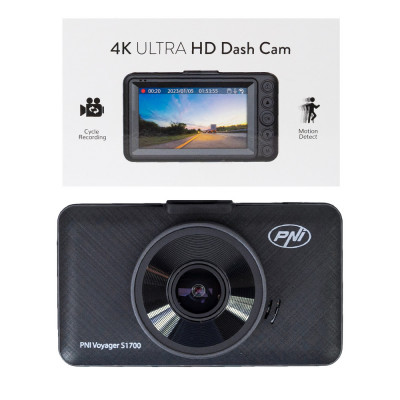 Aproape nou: Camera auto DVR PNI Voyager S1700 4K UHD, ecran 3 inch, inregistrare c foto