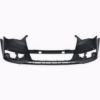 Bara fata Audi A3 (8v), 06.2012- Model Sedan, parte montare, cu 2 gauri pentru senzori de parcare si gauri spalator, 13C10721, Aftermarket foto