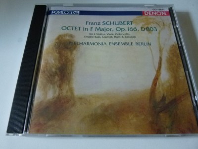 Octet in f major -Schubert, Ensemble Berlin, cd foto