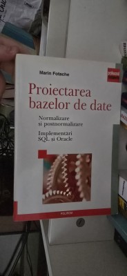 marin fotache proiectarea bazelor de date foto