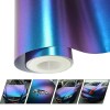 Folie auto Cameleon Albastru/Violet pentru colantare integrala, Termoplastica, cu tehnologie "BUBBLE FREE", finisaj Lucios, dime, AVEX