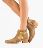 Cumpara ieftin Botine dama Melod Khaki