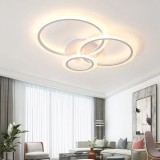 Lustra LED cu telecomanda BETTY 41W, 3 Cercuri, lumina Rece/Calda/Neutra, Dimabila, Alb ModernLight Concept, Alessandro DESIGN