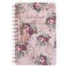Carnet Notițe A5, Model Floral, Copertă Roz, Legare Spirală, Ciucure Decorativ, 80 File, Oem