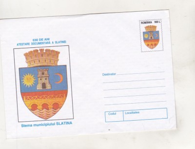 bnk ip Stema municipiului Slatina - necirculat - 1998 foto