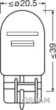 SET 2 BECURI 12V W21/5W ORIGINAL BLISTER OSRAM 10643