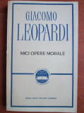 Giacomo Leopardi - Mici opere morale