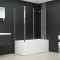 vidaXL Cabină de baie, 120x69x130 cm, sticlă securizată, transparent 146227