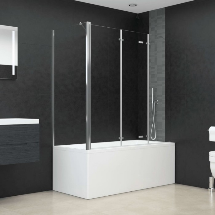 vidaXL Cabină de baie, 120x69x130 cm, sticlă securizată, transparent 146227