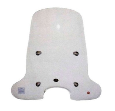 Parbriz mare (inalt) transparent Piaggio Liberty (97-05) 2T-4T AC 50-125-150cc &amp;ndash; tije fixare cromate foto