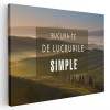 Tablou mesaj motivational bucura-te de lucrurile simple 1481 Tablou canvas pe panza CU RAMA 20x30 cm