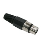 Mufa XLR 3 poli mama cu fleaca de prindere protectie cablu