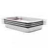 vidaXL Recipiente Gastronorm 4 buc. GN 1/1 65mm Inox Argintiu 530x325x65mm Tavi Profesionale Bucatarie Horeca