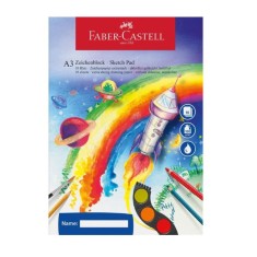 Bloc de Desen A3 Faber-Castell, 10 File, 100 g/m&amp;sup2;, Bloc pentru Desen, Bloc pentru Desene, Bloc Desen, Bloc Desene, Bloc A3, Bloc Desen Faber-Castell, foto
