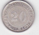 Moneda China Kwangtung (Guangdong) 20 cents 1929