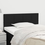 Cumpara ieftin Tăblie de pat, negru, 80x5x78/88 cm, textil