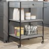 Gossi carucior de bucatarie, gri sonoma, 60x48x89,5cm, lemn prelucrat