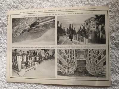 afis prezentare agremente si distractii sportive ,hoteluri,Coasta de Azur ,1950 foto