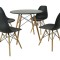 Set Masa DA151BK,80x75 cm 4 Scaune, 46x55x83 cm, DA232BK
