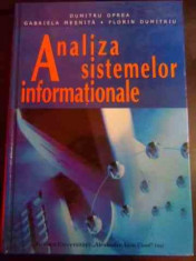 Analiza Sistemelor Informationale - Dumitru Oprea, Gabriela Mesnita Florin Dumitriu ,544986 foto
