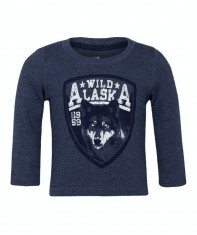 Bluza Kids Korner albastru bebe &amp;quot;Wild Alaska&amp;quot; foto