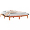 VidaXL Cadru de pat fără saltea, maro ceruit 180x200 cm lemn masiv pin 859225