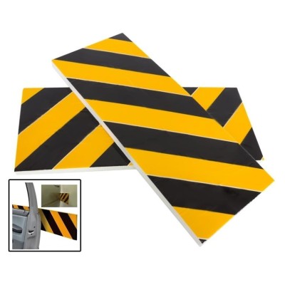 Set 2 placi de protectie coliziune portiera auto pentru garaje sau parcari, 50 x 20 cm foto