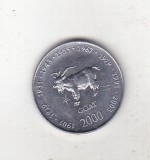 bnk mnd Somalia 10 shillings 2000 unc , capra - zodiac chinezesc