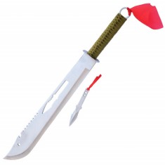 Maceta tip sabie Samurai de 67 cm cu aruncator, teaca inclusa foto