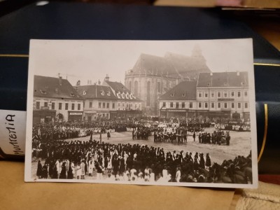 Carte Postala - Brasov. Vedere din Piata foto