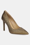 MICHAEL Michael Kors stilettos de piele Alina culoarea auriu, 40F5HNHP1M.071