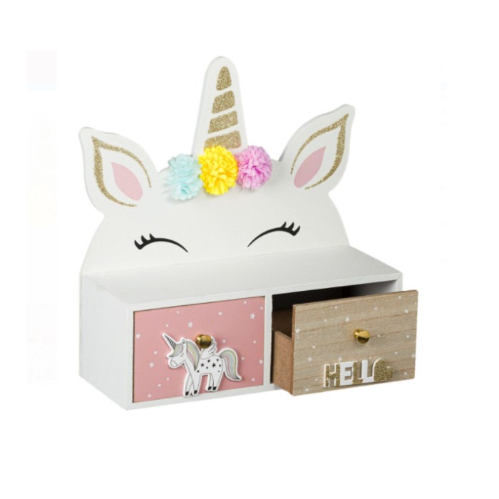 Cutie de depozitare Unicorn&quot;, Lemn, 26x10x27 cm