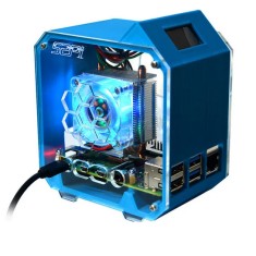 Cooler RGB ICE Tower Raspberry Pi 4, ecran OLED