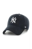 47 brand șapcă de baseball din catifea MLB New York Yankees culoarea negru, B-TCDCU17IWS-BK