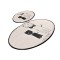Set 2 covorase baie Little Cats, 60 x 100 cm, 50 x 60 cm, Antiderapant, Alb-Negru