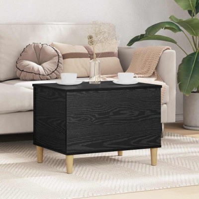 vidaXL Dulap de noapte Stejar negru 60 x 44.5 x 45 cm Lemn compozit foto