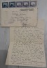 1941 Scrisoare de dragoste Bacău - București timbre Putna / Sucevita / Bucovina
