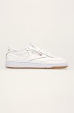 Reebok Classic sneakers din piele CLUB C 85 culoarea alb