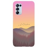 Husa compatibila cu Oppo A53 model Sunny Grasslands, Silicon, TPU, Viceversa, Transparent, Carcasa