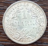 (A365) MONEDA DIN ARGINT GERMANIA - 1 MARK 1914, LIT. A, LUCIU DE BATERE, Europa