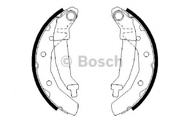 Set saboti frana CHEVROLET SPARK (2005 - 2016) BOSCH 0 986 487 628